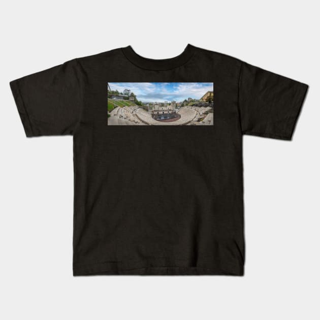 Amphitheatre in Plovdiv, Bulgaria Kids T-Shirt by mitzobs